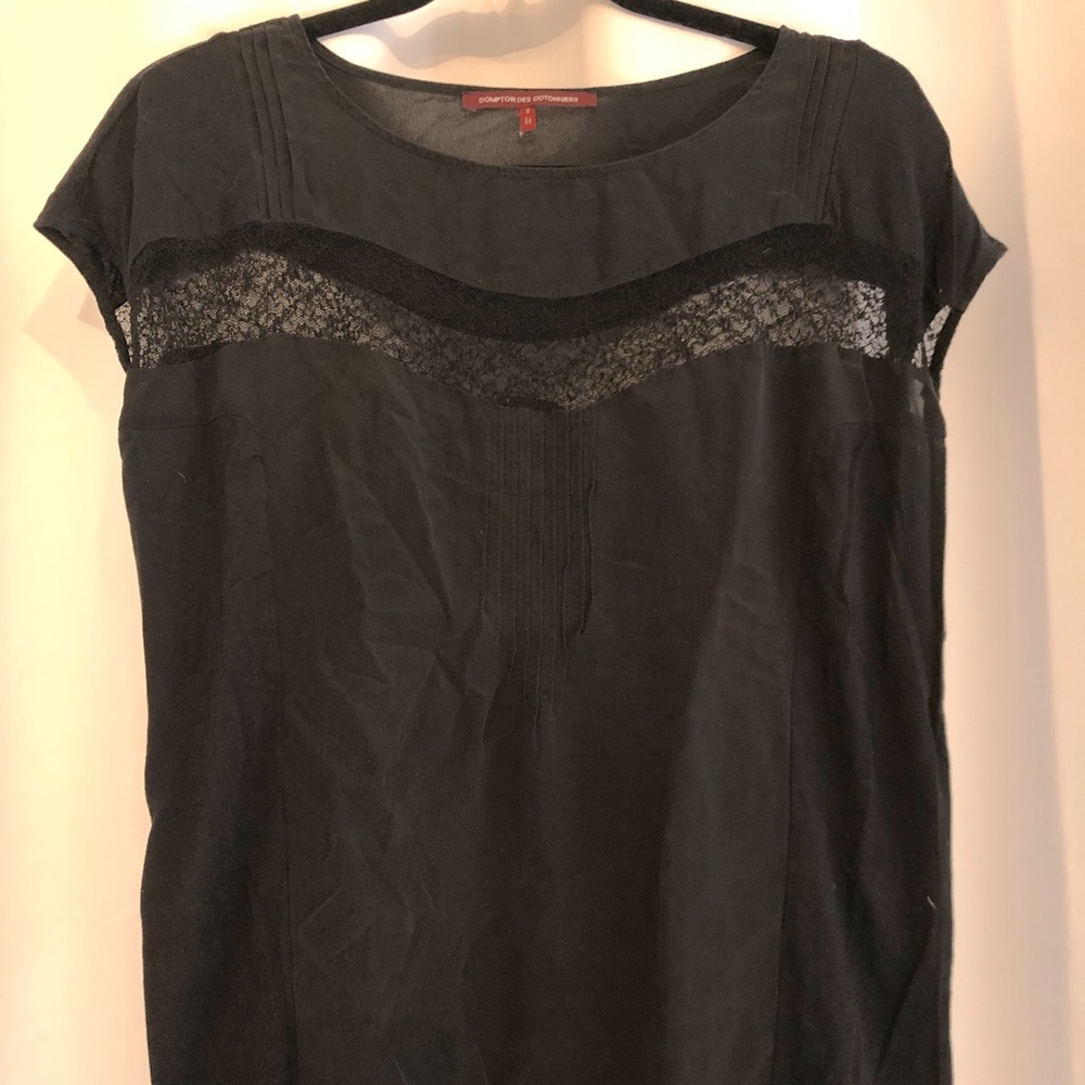 Comptoir des Cotonniers Black Lace Shirt